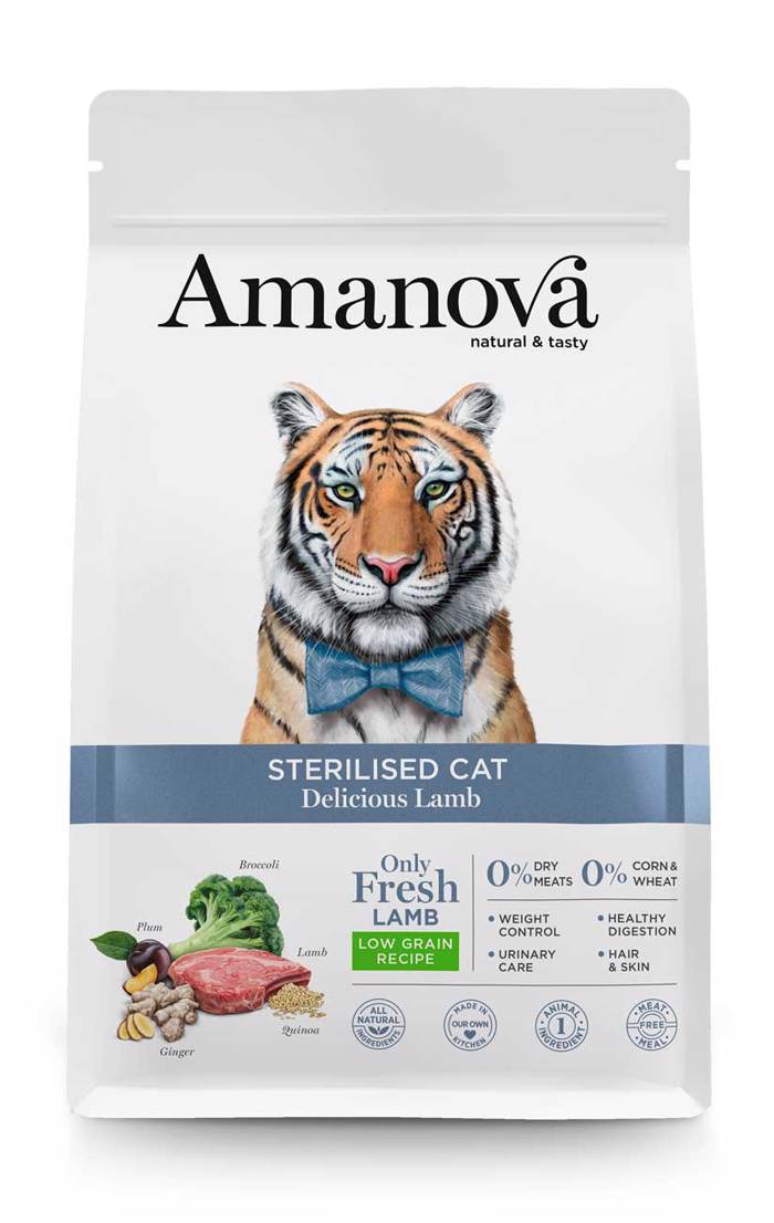 AMANOVA XIRA TROFI GTAS STERILISED CAT DELICIOUS LAMB 1.5KG